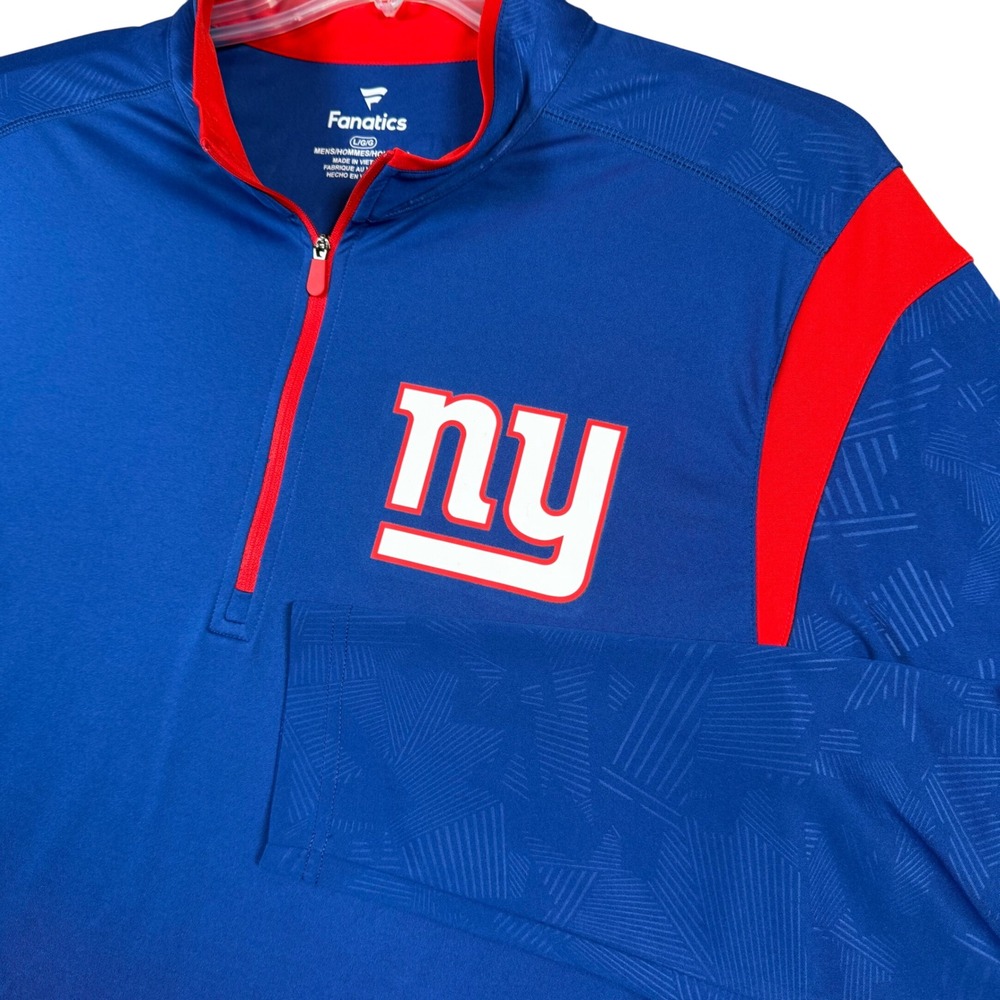 Fanatics NFL New York‎ Giants Mens Large Pullover Long Sleeve Lightweight